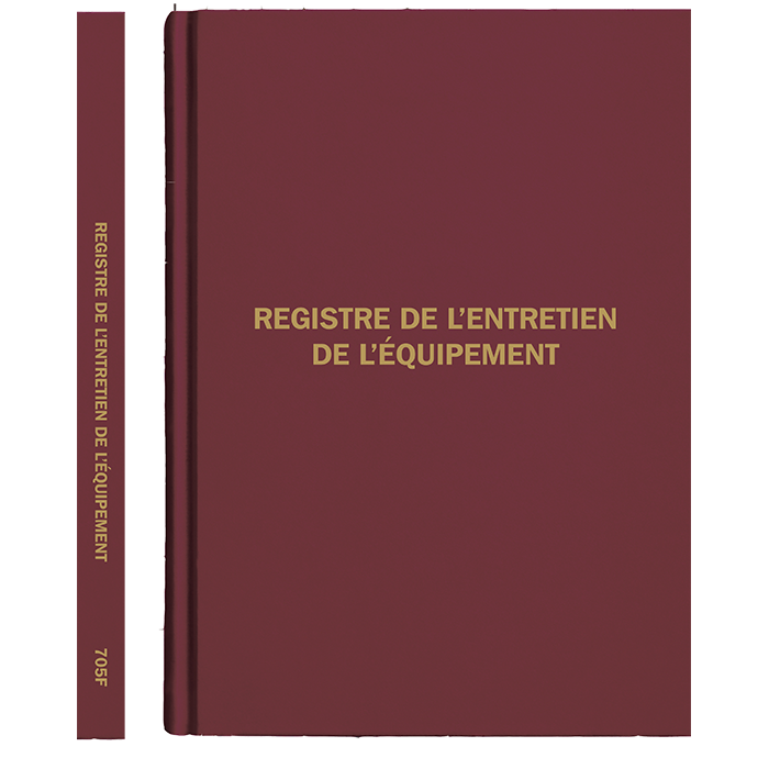 Equipment Log Book, French