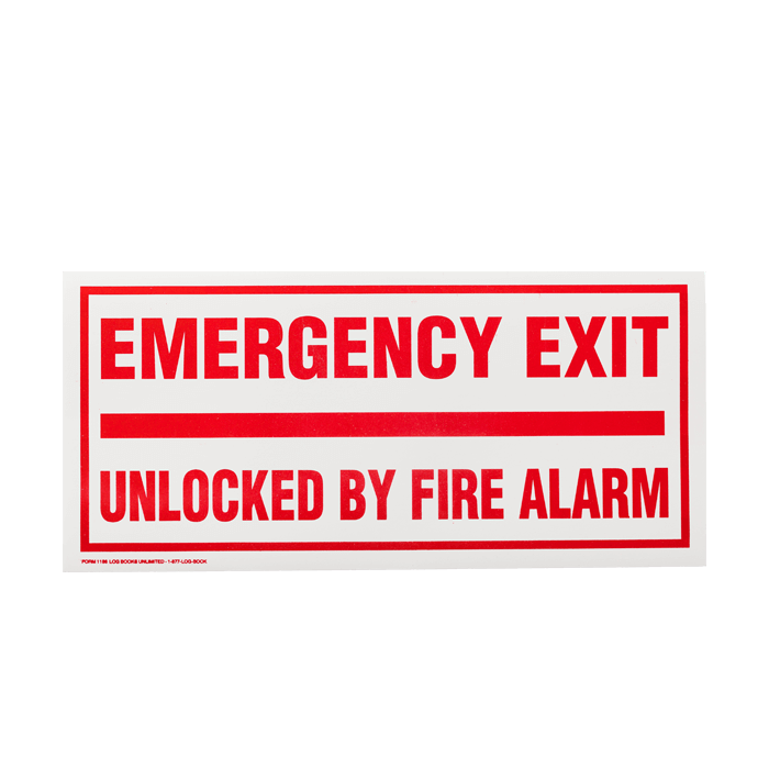 Emergency Exit Unlocked By Fire Alarm