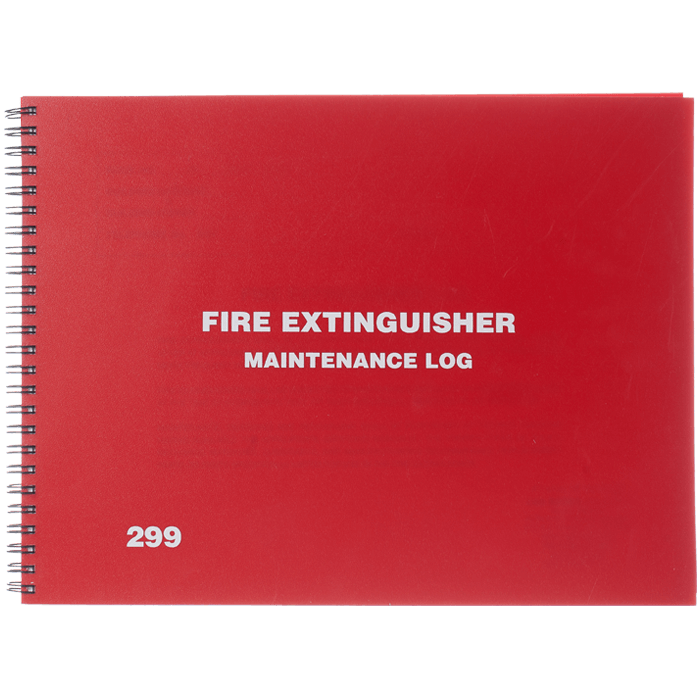 Fire Extinguisher Log Book, English