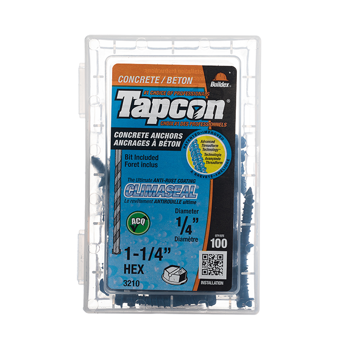 Tapcon Self-Tapping Anchors, Pkg of 100