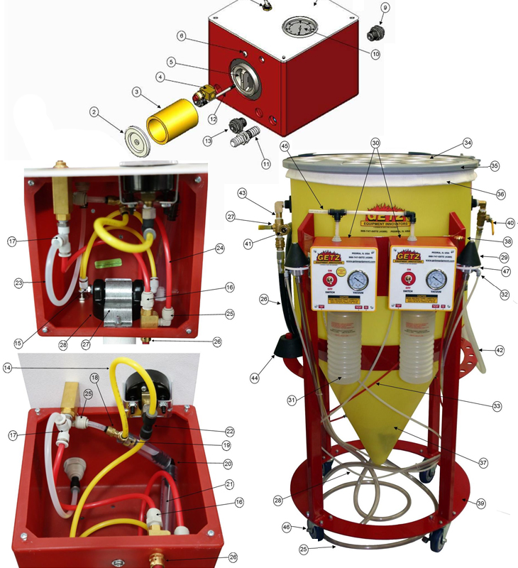 ABC Dry Chemical Filling System, Wheeled Units & Portables 3G0061