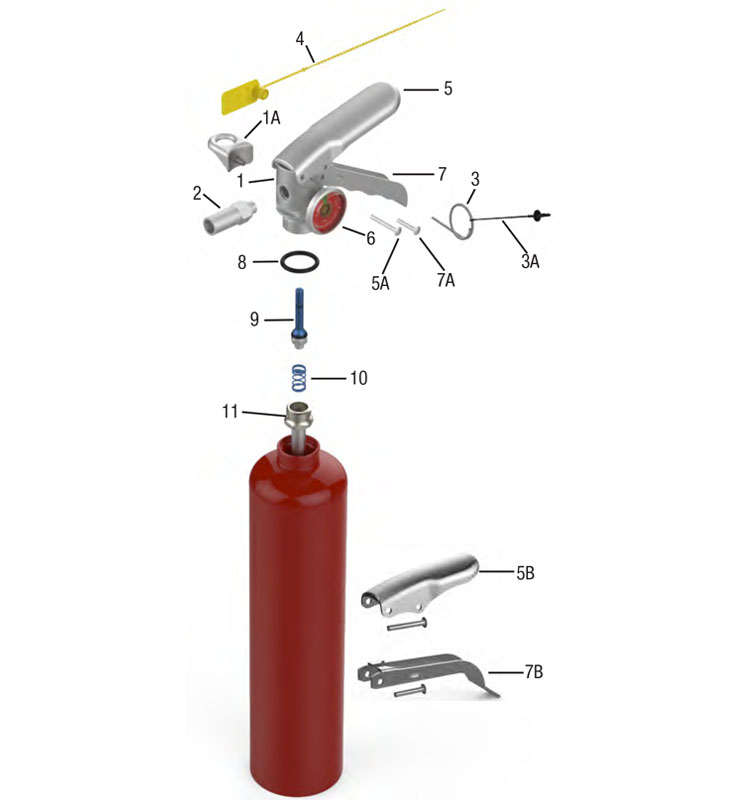Amerex 1 - 5 lb. Dry Chemical Extinguishers