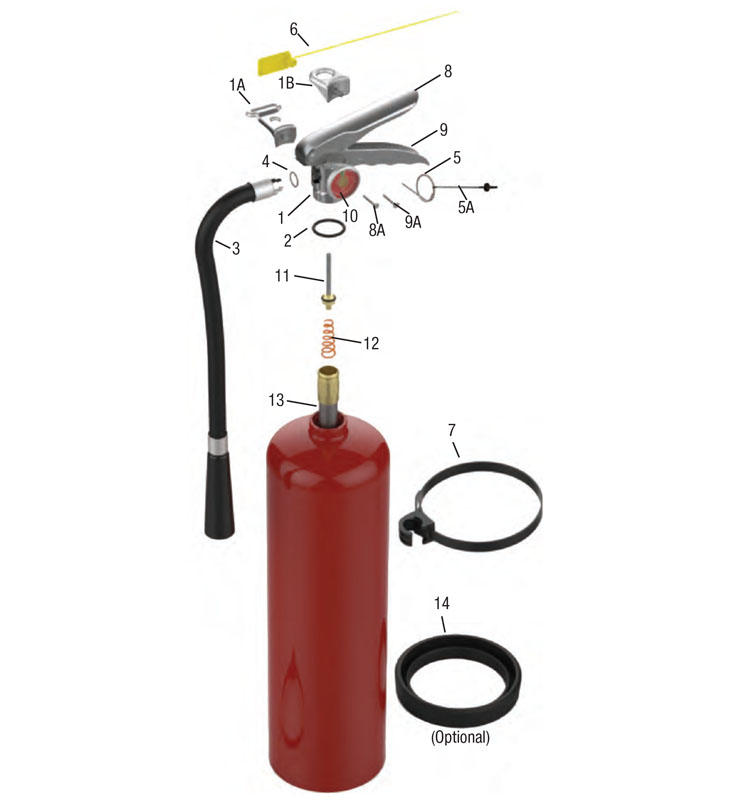 Amerex 5 - 30 lb. Dry Chemical Extinguishers