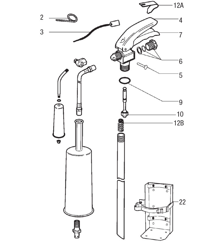 Ansul Carbon Dioxide W/Flag Valve