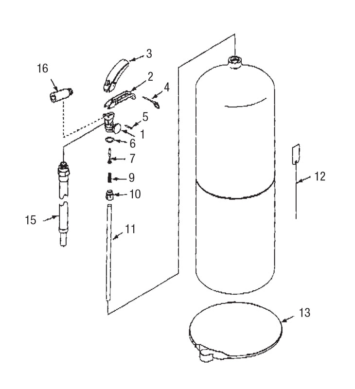 Flag Fire Dry Chemical 2 1/2 - 5 lb. Models D-V, J, K
