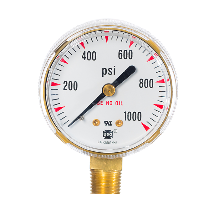 1000 PSI Replacement Gauge