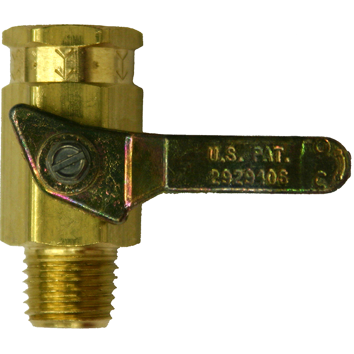 Valve 1/4 Turn 1/4 Male X 1/4 Female Brass