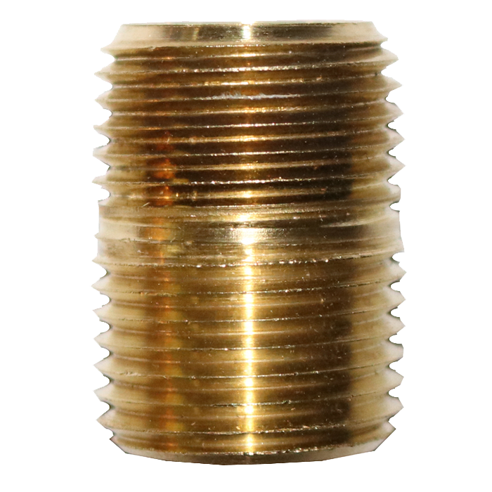 Nipple 1/2 in NPT Brass Close