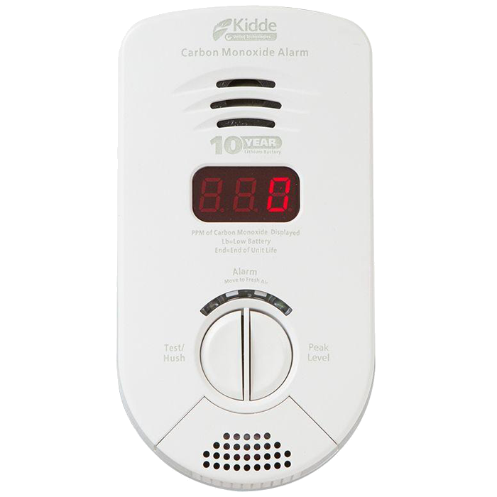 Digital Plug-in CO Alarm, 10 Year Battery Backup