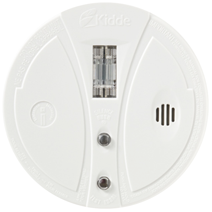 Battery Operated, Ion Smoke, LED Safety Light : Steel Fire Equipment