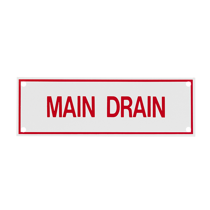 Main Drain, 6” x 2”