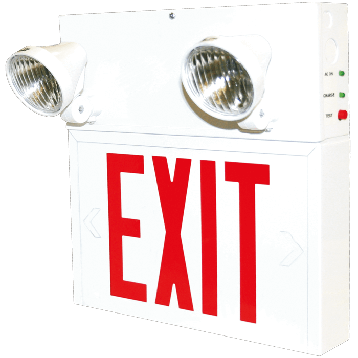 12V 72W EXIT LED Steel Combo