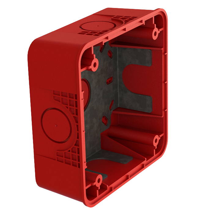 Red Surface Mount Back Box