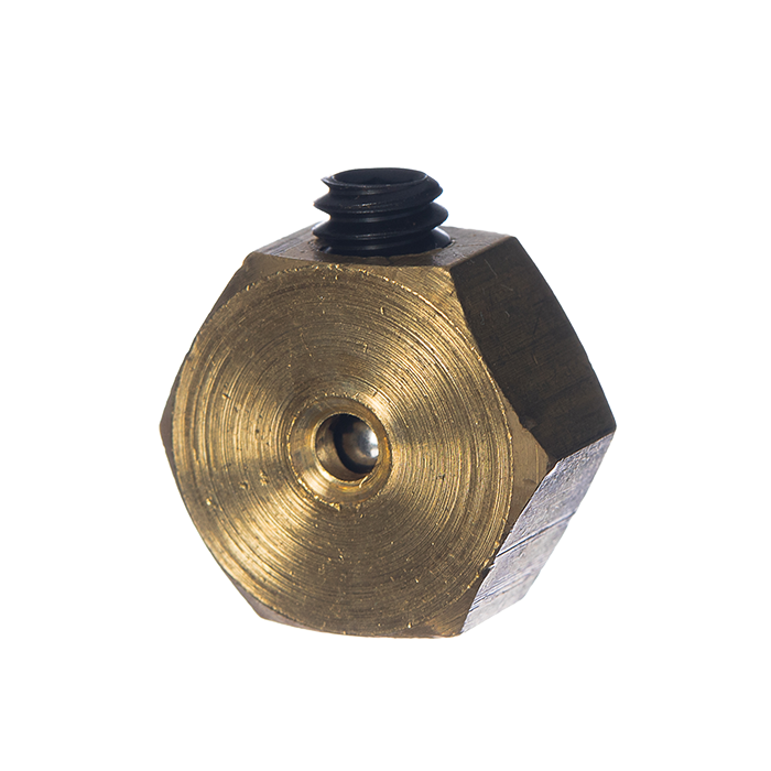 Brass Hex Nut, Pkg/100