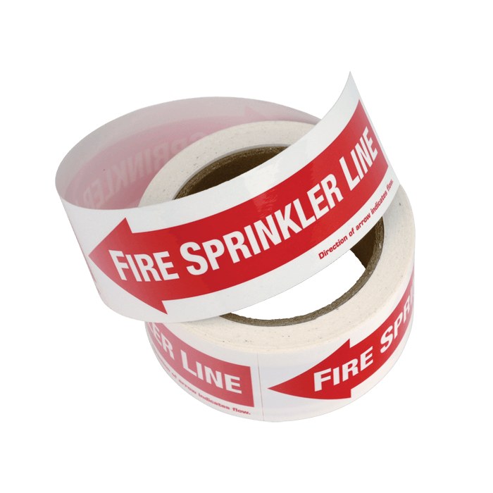 “Fire Sprinkler Line” with Left Arrow, 6\