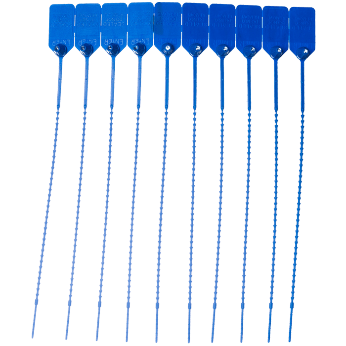 Matted Flag Tamper Seal, Blue