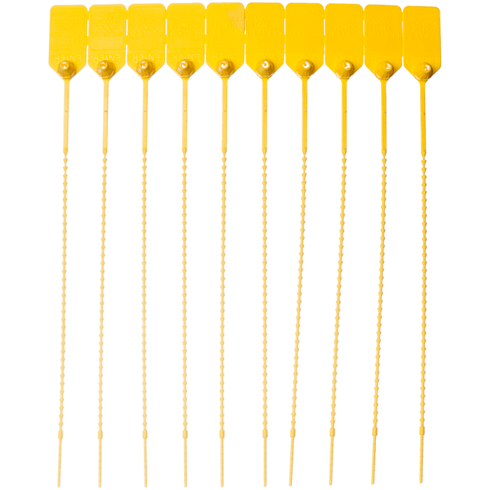 Matted Flag Tamper Seal, Yellow