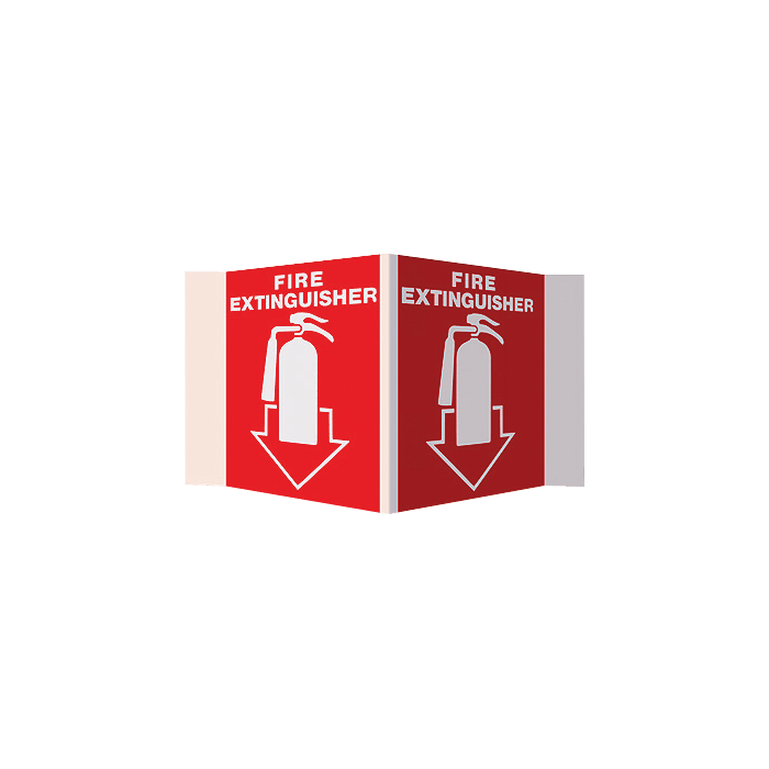 Fire Extinguisher 3D Stand-Out Sign