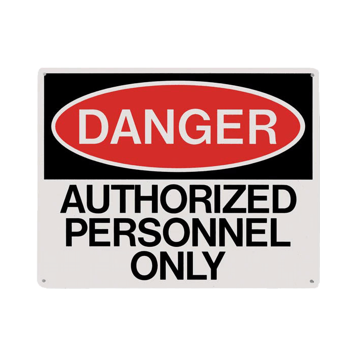 Danger Authorized Personnel Only