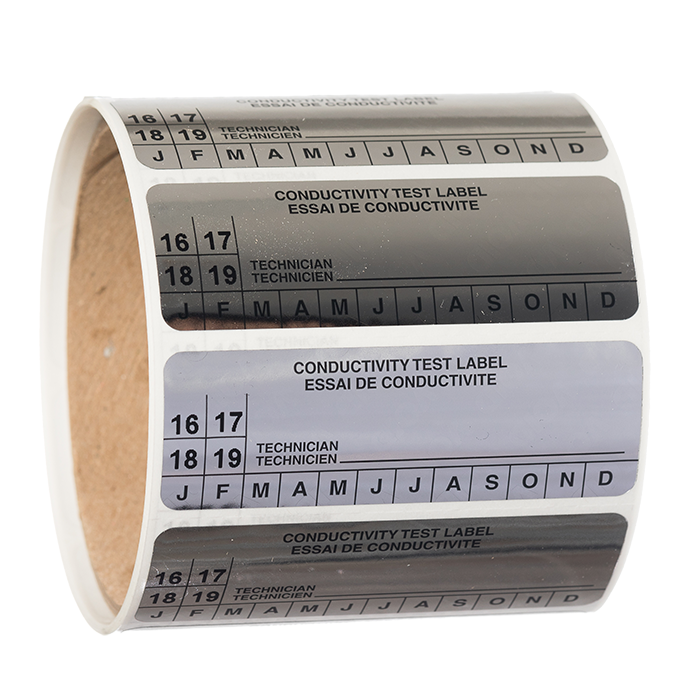 Blank Conductivity Test Label