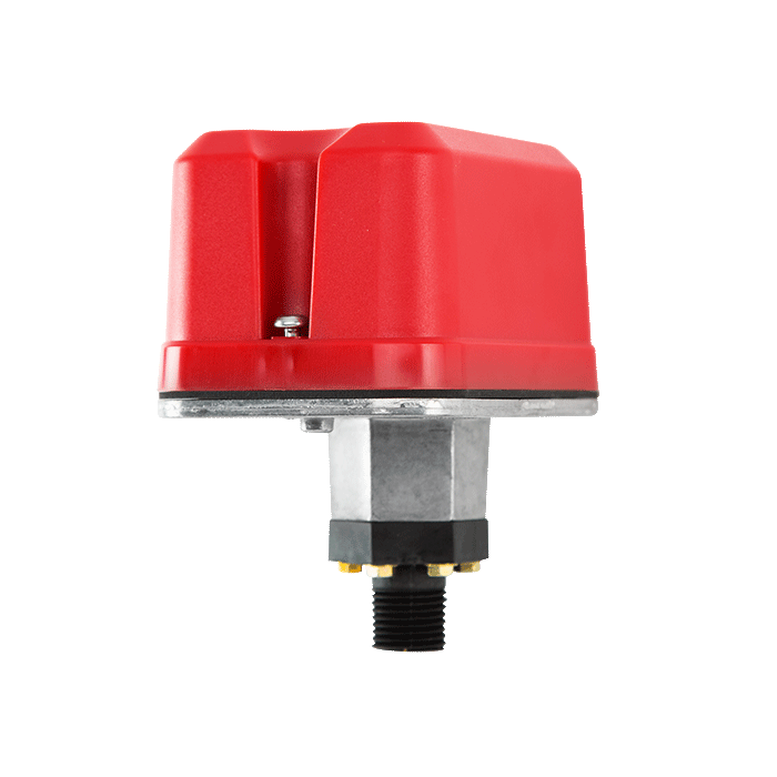High/Low Pressure Supervisory Switch, Two SPDT, 10–100 PSI - Plastic Fitting