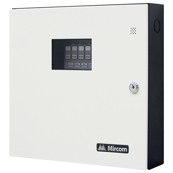 Fire Alarm Panel, 3 zone, White door