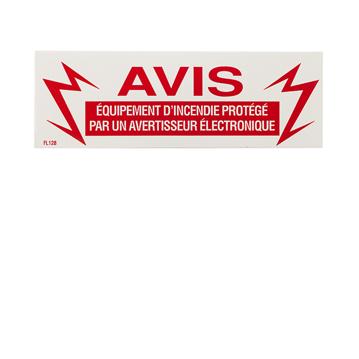 AVIS Equipement D\'incendie protégé par…