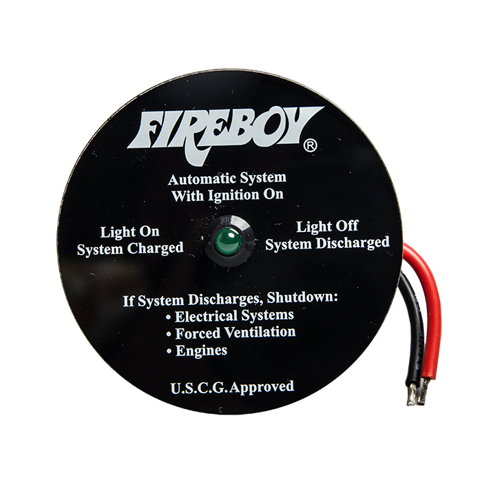 Fire System Status Indicator Light w/Panel