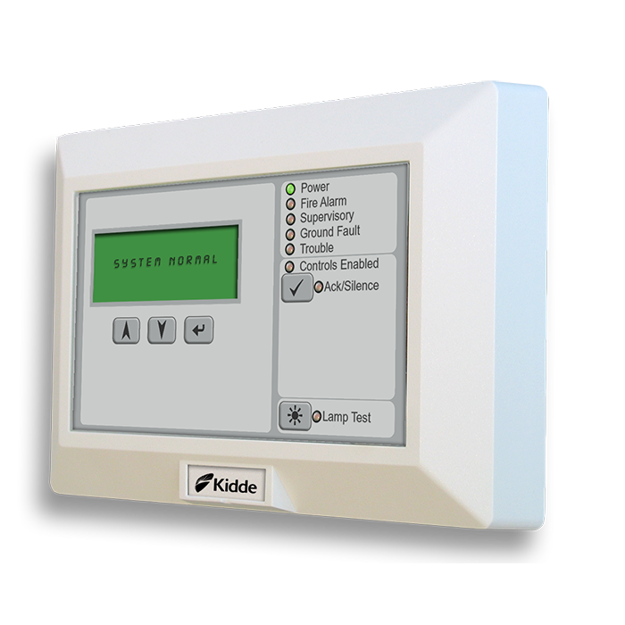 LCD text annunciator without common controls, French