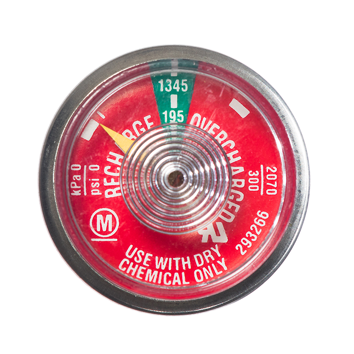 195 lb Kidde Dry Chemical Gauge