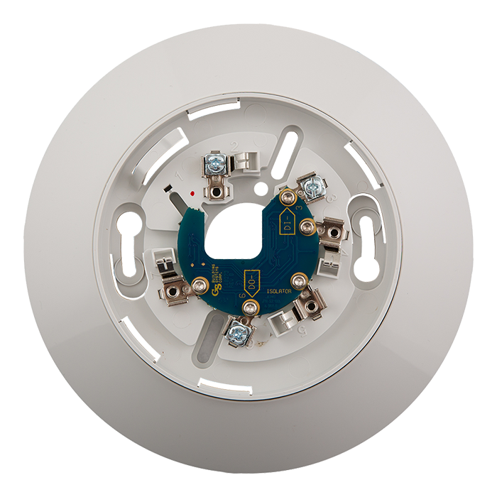 4-inch Detector Mounting Base w/ Fault Isolator, c/w Trim Skirt