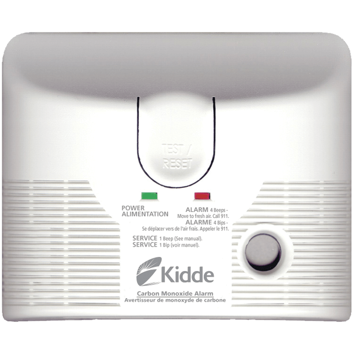 Plug-in CO Alarm w/Battery Backup