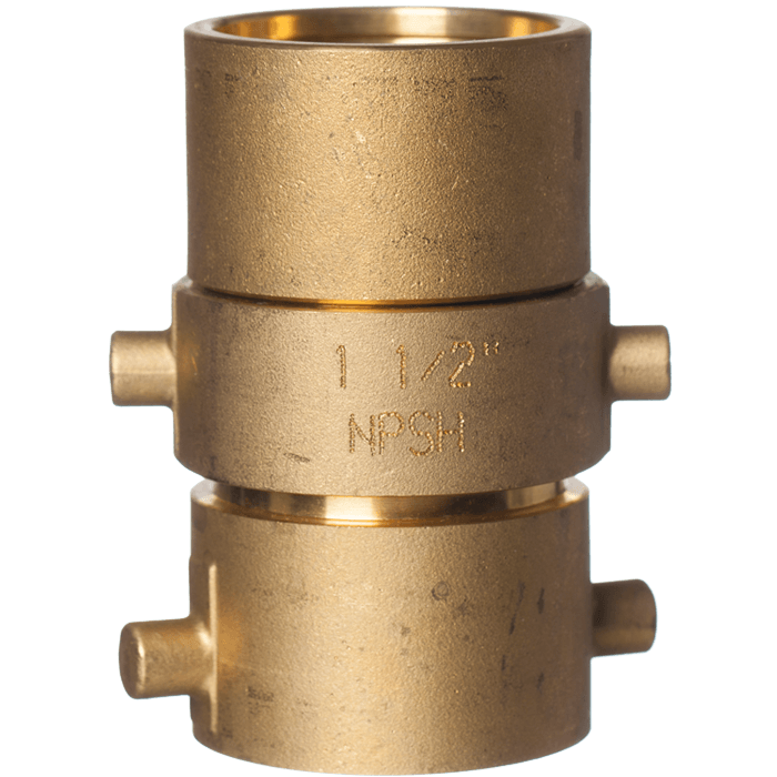 11/2" NPSH Brass Coupling for Rack Hose Steel Fire Equipment