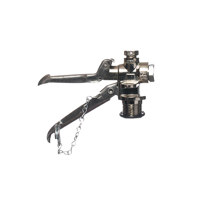 CO2 Valve for 1-3⁄8” Neck Aluminum Cylinders, 5 lb CO2