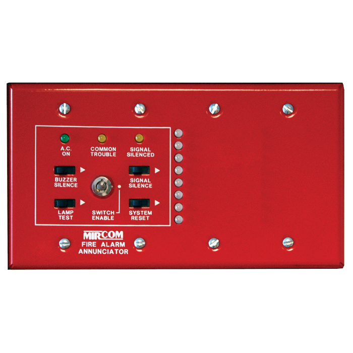 Remote Multiplex Annunciator c/w, 8 Bi-Coloured LEDs