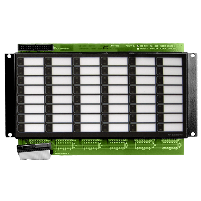 Adder Annunciator Chassis c/w 48 Bi-Coloured LEDs and 48 Trouble LEDs