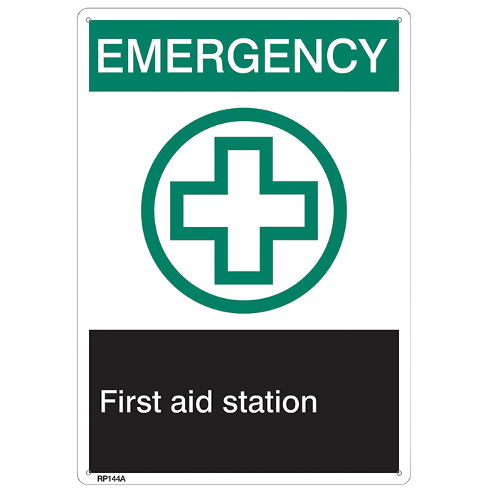 “Emergency…First Aid Station”