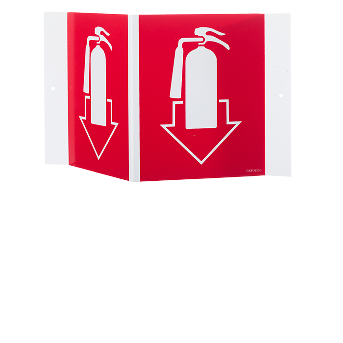 Fire Extinguisher 3D Stand-Out Sign