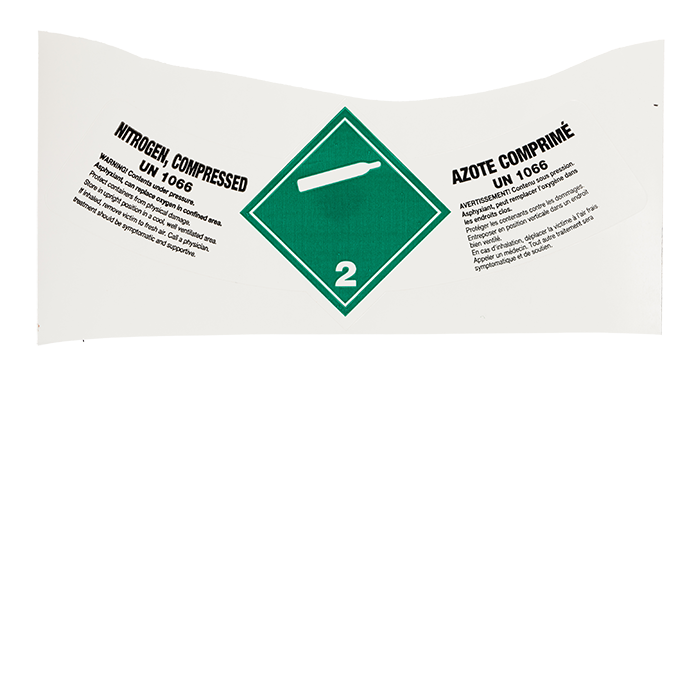 Nitrogen Compressed UN 1066 Bilingual