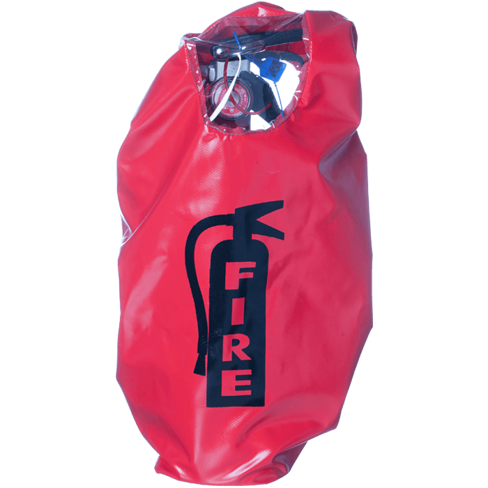 5 lb. Elastic Back Extinguisher Cover, English, Window