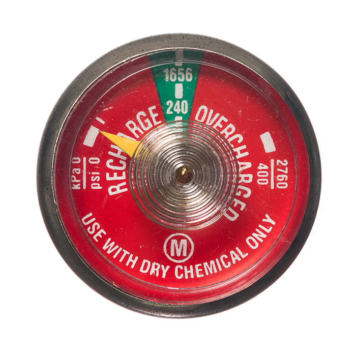 240 lb Dry Chemical Gauge