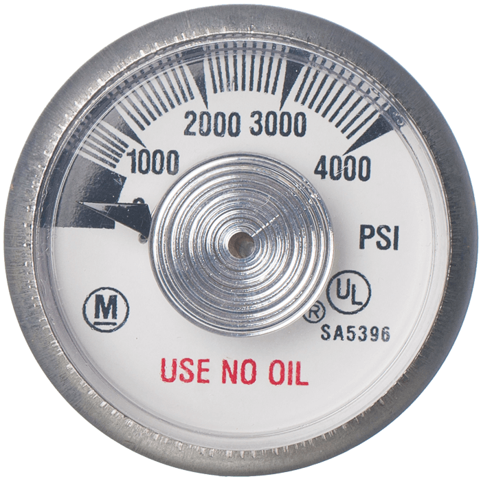 4000 PSI Gauge for N100-4 and N200QR4 Valve