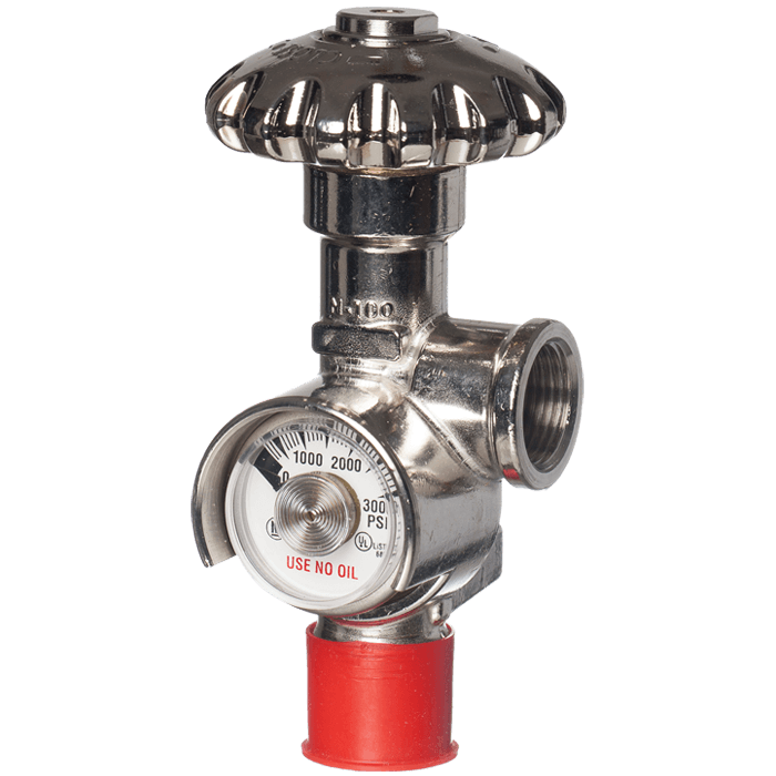 3/4” Nitrogen Valve with 3000 PSI Gauge