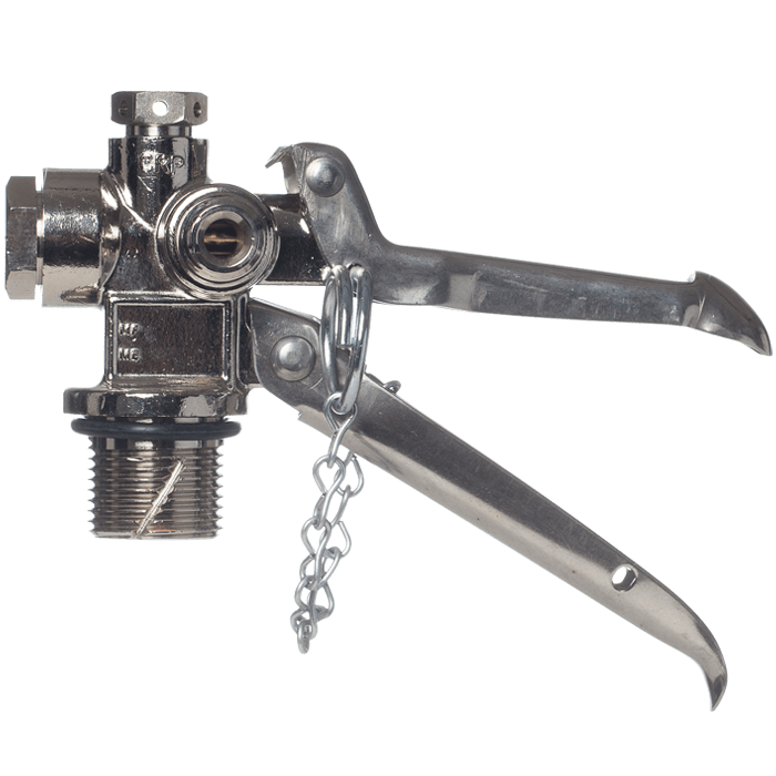 CO2 Valve for 1-3⁄8” Neck Aluminum Cylinders, 10-15-20 lb CO2