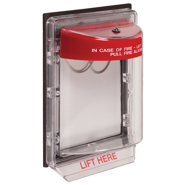 Stopper II without Horn, Flush Mount, Red : Steel Fire Equipment