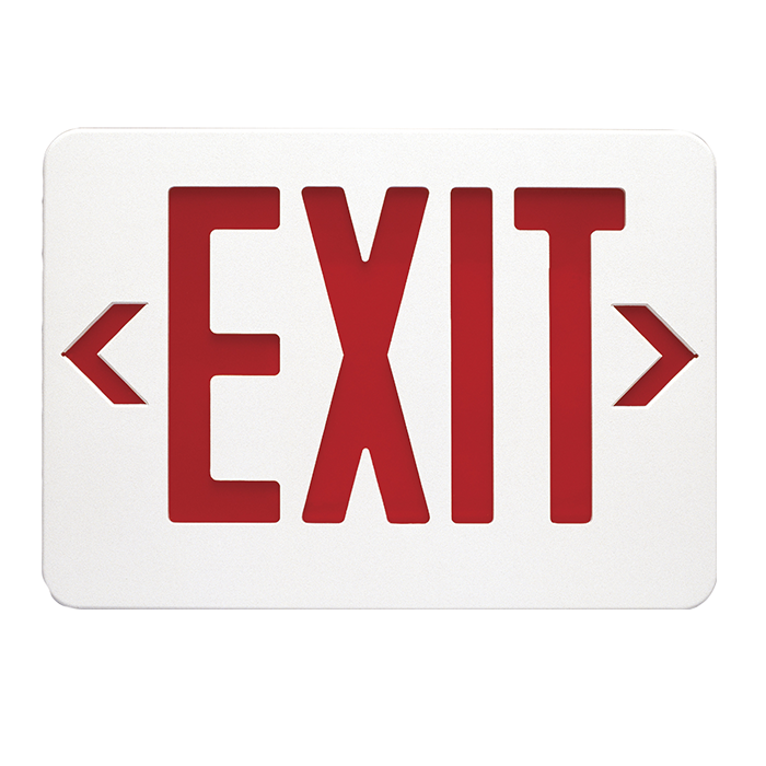 Plastic LED EXIT, 90-minute Self-Powered
